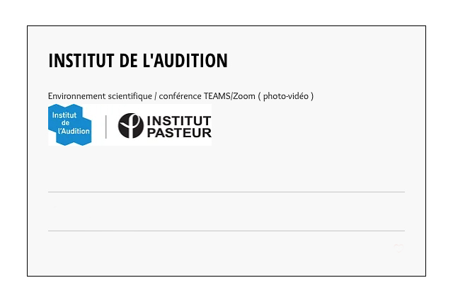 Institut de l'Audition 2020-2023